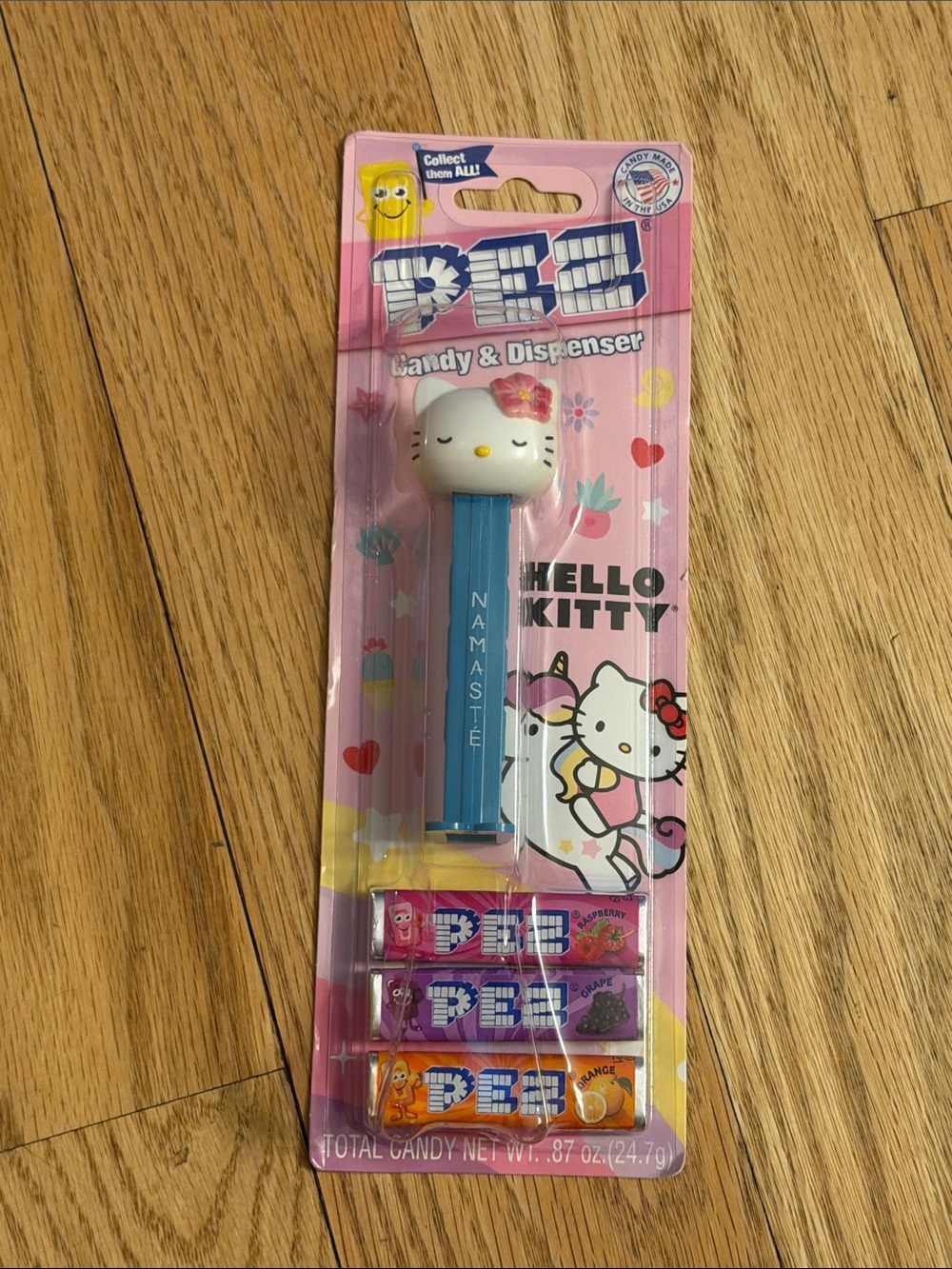 PEZ Hello Kitty Candy Dispenser - Blue Stem, White Head
